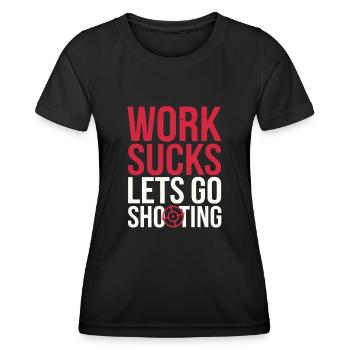 L’airsoft - T-shirt sport Femme - noir - Devant - AI Model Female 172 light (172cm)