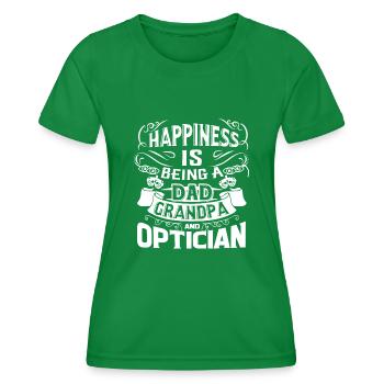 Optician Dad Grandpa And Optician - Women's Functional T-Shirt - kelly green - Front - AI Model Female 172 dark (172cm)