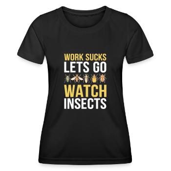 Entomologie Entomologe Insekt - Frauen Funktions-T-Shirt - Schwarz - Vorne - AI Model Female 172 light (172cm)