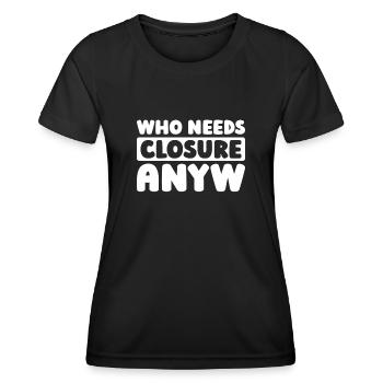 Schwarzer Humor - Frauen Funktions-T-Shirt - Schwarz - Vorne - AI Model Female 172 light (172cm)
