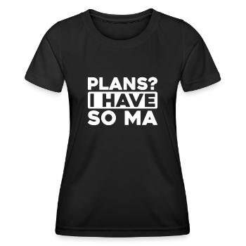 Schwarzer Humor - Frauen Funktions-T-Shirt - Schwarz - Vorne - AI Model Female 172 light (172cm)