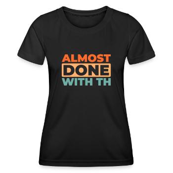 Schwarzer Humor - Frauen Funktions-T-Shirt - Schwarz - Vorne - AI Model Female 172 light (172cm)
