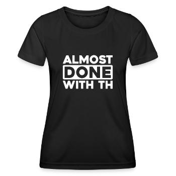 Schwarzer Humor - Frauen Funktions-T-Shirt - Schwarz - Vorne - AI Model Female 172 light (172cm)