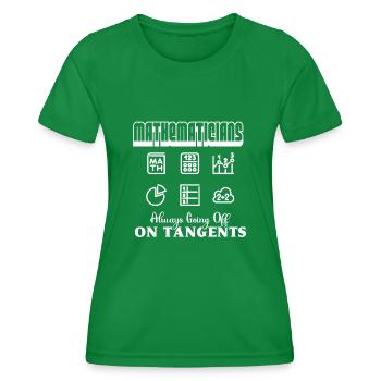 Mathematician Mathematician Job - Women's Functional T-Shirt - kelly green - Front - AI Model Female 172 dark (172cm)