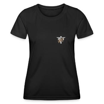 Jésus-Christ Chrétien Christianisme Dieu Bible - T-shirt sport Femme - noir - Devant - AI Model Female 172 light (172cm)