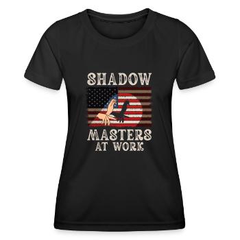 Shadow Puppetry World Enchantment - Women's Functional T-Shirt - black - Front - AI Model Female 172 light (172cm)