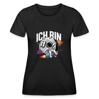 11th Birthday Boys Astronaut Birthday - Women's Functional T-Shirt - black - Front - AI Model Female 172 light (172cm)