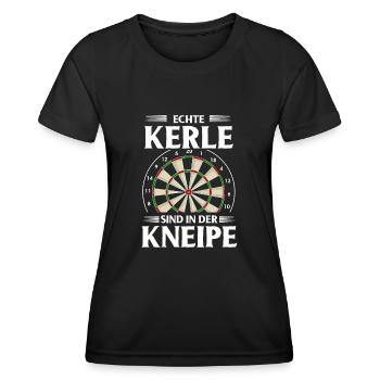 Dart Gift Dartboard Darts Player Bullseye - Women's Functional T-Shirt - black - Front - AI Model Female 172 light (172cm)