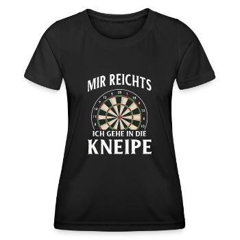 Dart Gift Dartboard Darts Player Bullseye - Women's Functional T-Shirt - black - Front - AI Model Female 172 light (172cm)