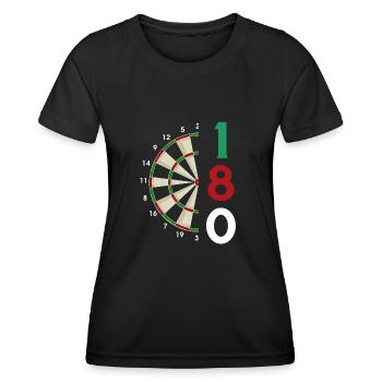 Dart Gift Dartboard Darts Player Bullseye - Women's Functional T-Shirt - black - Front - AI Model Female 172 light (172cm)