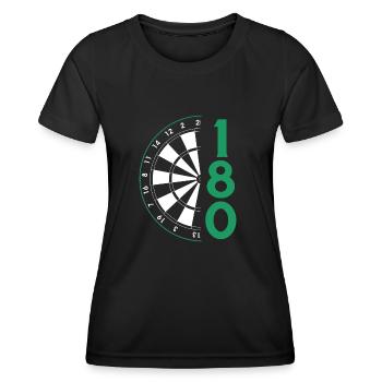Dart Gift Dartboard Darts Player Bullseye - Women's Functional T-Shirt - black - Front - AI Model Female 172 light (172cm)