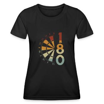 Dart Gift Dartboard Darts Player Bullseye - Women's Functional T-Shirt - black - Front - AI Model Female 172 light (172cm)