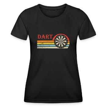 Dart Gift Dartboard Darts Player Bullseye - Women's Functional T-Shirt - black - Front - AI Model Female 172 light (172cm)