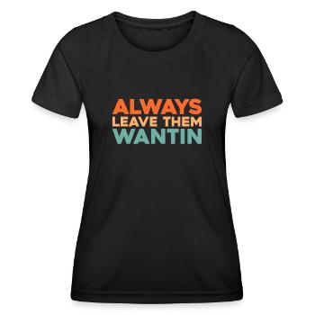 Schwarzer Humor - Frauen Funktions-T-Shirt - Schwarz - Vorne - AI Model Female 172 light (172cm)