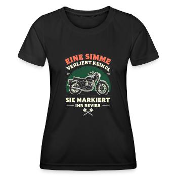 Simson DDR Moped Simson fan s51 ddr - Frauen Funktions-T-Shirt - Schwarz - Vorne - AI Model Female 172 light (172cm)
