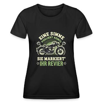 Simson DDR Moped Simson fan s51 ddr - Frauen Funktions-T-Shirt - Schwarz - Vorne - AI Model Female 172 light (172cm)