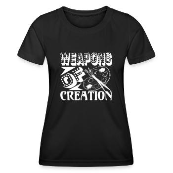 Artist Artist Weapons Of Creation - Women's Functional T-Shirt - black - Front - AI Model Female 172 light (172cm)