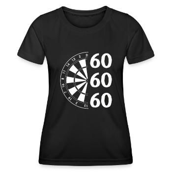 Dart Gift Dartboard Darts Player Bullseye - Women's Functional T-Shirt - black - Front - AI Model Female 172 light (172cm)
