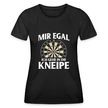 Dart Gift Dartboard Darts Player Bullseye - Women's Functional T-Shirt - black - Front - AI Model Female 172 light (172cm)