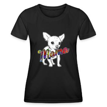 Chihuahua Chihuahua Mama - Women's Functional T-Shirt - black - Front - AI Model Female 172 light (172cm)
