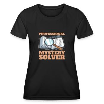 Détective - T-shirt sport Femme - noir - Devant - AI Model Female 172 light (172cm)