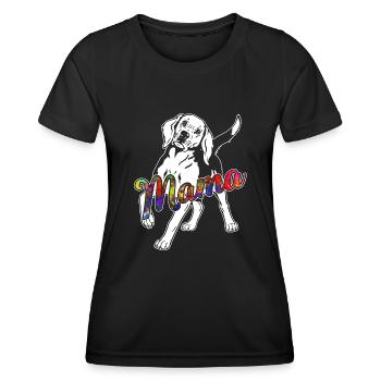 Beagle Beagle Mama - Women's Functional T-Shirt - black - Front - AI Model Female 172 light (172cm)