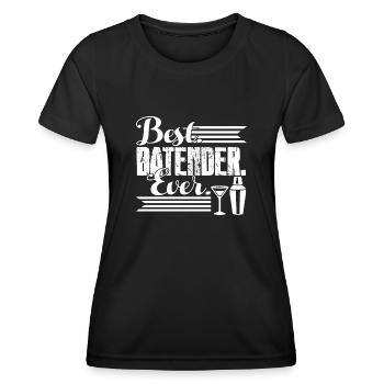 Best Bartender Ever - Women's Functional T-Shirt - black - Front - AI Model Female 172 light (172cm)