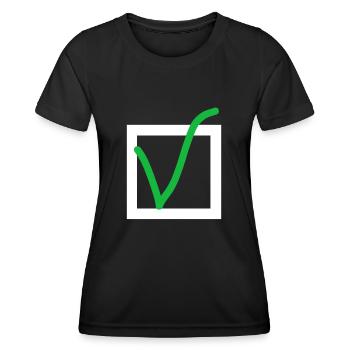 Enguirlander - T-shirt sport Femme - noir - Devant - AI Model Female 172 light (172cm)