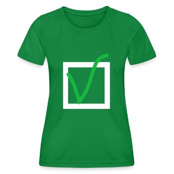 Tick off - Women's Functional T-Shirt - kelly green - Front - AI Model Female 172 dark (172cm)