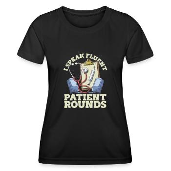 Hospital doctor - Women's Functional T-Shirt - black - Front - AI Model Female 172 light (172cm)