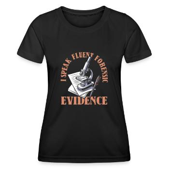 Infirmière médico-légale - T-shirt sport Femme - noir - Devant - AI Model Female 172 light (172cm)