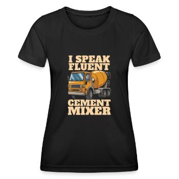 Construction worker - Women's Functional T-Shirt - black - Front - AI Model Female 172 light (172cm)