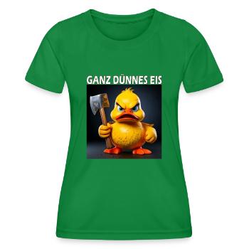 GANZ DÜNNES EIS - Frauen Funktions-T-Shirt - Kelly Green - Vorne - AI Model Female 172 dark (172cm)