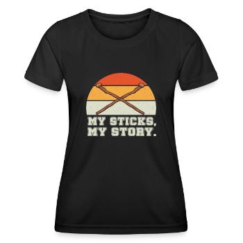 Arnis Eskrima Kali Filipino Martial - Women's Functional T-Shirt - black - Front - AI Model Female 172 light (172cm)