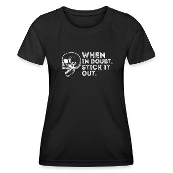 Arnis Eskrima Kali Filipino FMA Stick - T-shirt sport Femme - noir - Devant - AI Model Female 172 light (172cm)