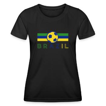 Brazil Brazil shirt Brazilian Rio de Janeirao - Women's Functional T-Shirt - black - Front - AI Model Female 172 light (172cm)