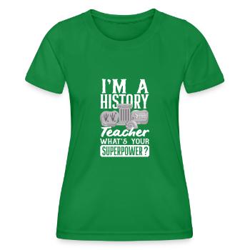 Lustiges Lehrer Lehrerinnen Geschenk - Frauen Funktions-T-Shirt - Kelly Green - Vorne - AI Model Female 172 dark (172cm)