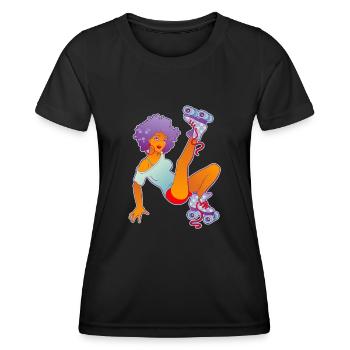 Roller Derby Girl - Women's Functional T-Shirt - black - Front - AI Model Female 172 light (172cm)