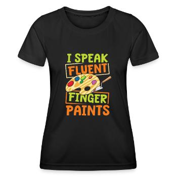 Early childhood educator - Women's Functional T-Shirt - black - Front - AI Model Female 172 light (172cm)