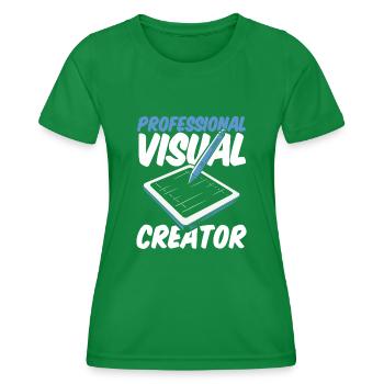 Designers - Women's Functional T-Shirt - kelly green - Front - AI Model Female 172 dark (172cm)