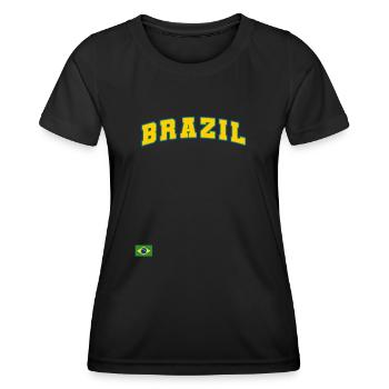 Brésil Brésil Maillot brésilien Rio de Janeiro - T-shirt sport Femme - noir - Devant - AI Model Female 172 light (172cm)