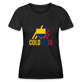Colombie Colombie Medellín Vacances Bogota Cali - T-shirt sport Femme - noir - Devant - AI Model Female 172 light (172cm)