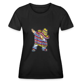 Mexico Mexico Mexican Gift Flag Football - Women's Functional T-Shirt - black - Front - AI Model Female 172 light (172cm)