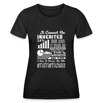 Statistician Forever The Title Statistician - Women's Functional T-Shirt - black - Front - AI Model Female 172 light (172cm)