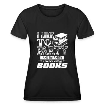 Reading I Like Reading Books - Women's Functional T-Shirt - black - Front - AI Model Female 172 light (172cm)