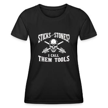 Arnis Eskrima Kali Arts Philippins FMA - T-shirt sport Femme - noir - Devant - AI Model Female 172 light (172cm)