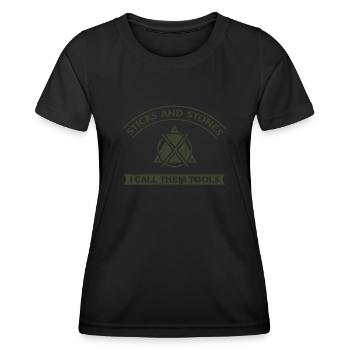 Arnis Eskrima Kali Arts Philippins FMA - T-shirt sport Femme - noir - Devant - AI Model Female 172 light (172cm)