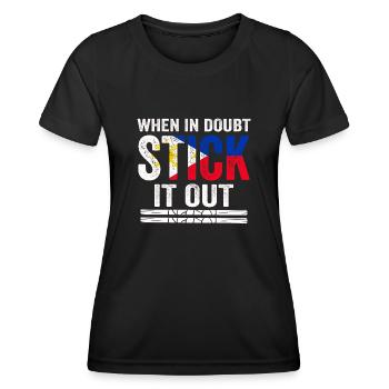 Arnis Eskrima Kali Filipino FMA - Women's Functional T-Shirt - black - Front - AI Model Female 172 light (172cm)