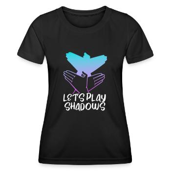 Shadow Puppetry Puppet Show Art - Women's Functional T-Shirt - black - Front - AI Model Female 172 light (172cm)