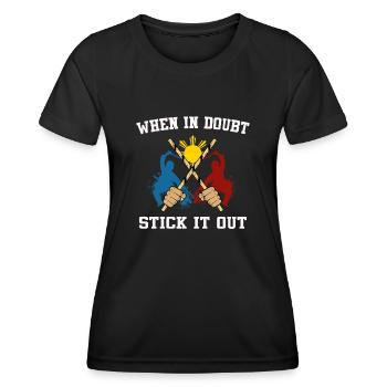 Arnis Eskrima Kali Filipino FMA - Women's Functional T-Shirt - black - Front - AI Model Female 172 light (172cm)